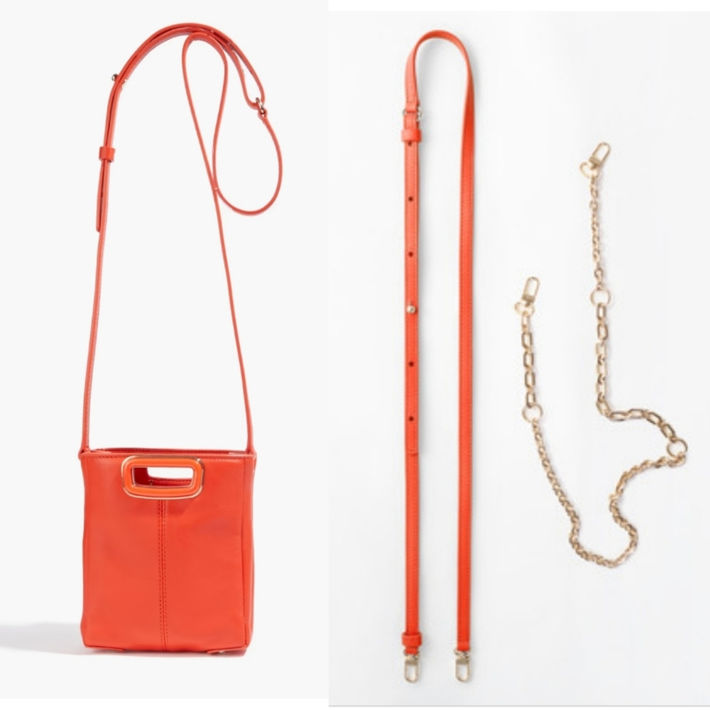 Maje Red M Skin Mini Bag